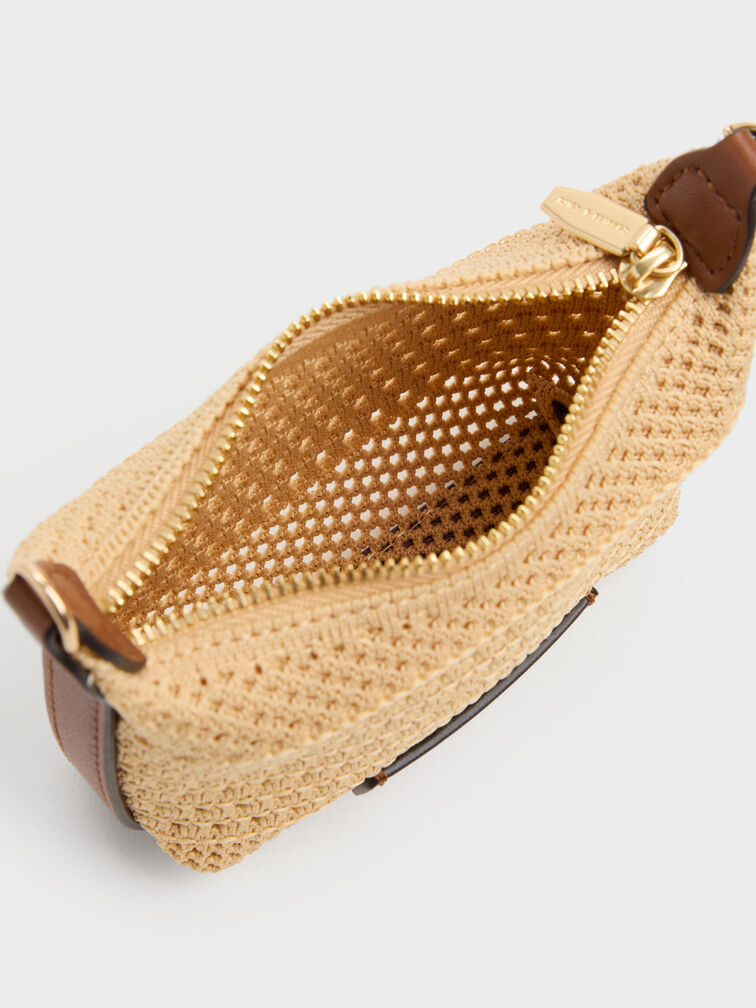 Micro Ida Knitted Bag, Beige, hi-res