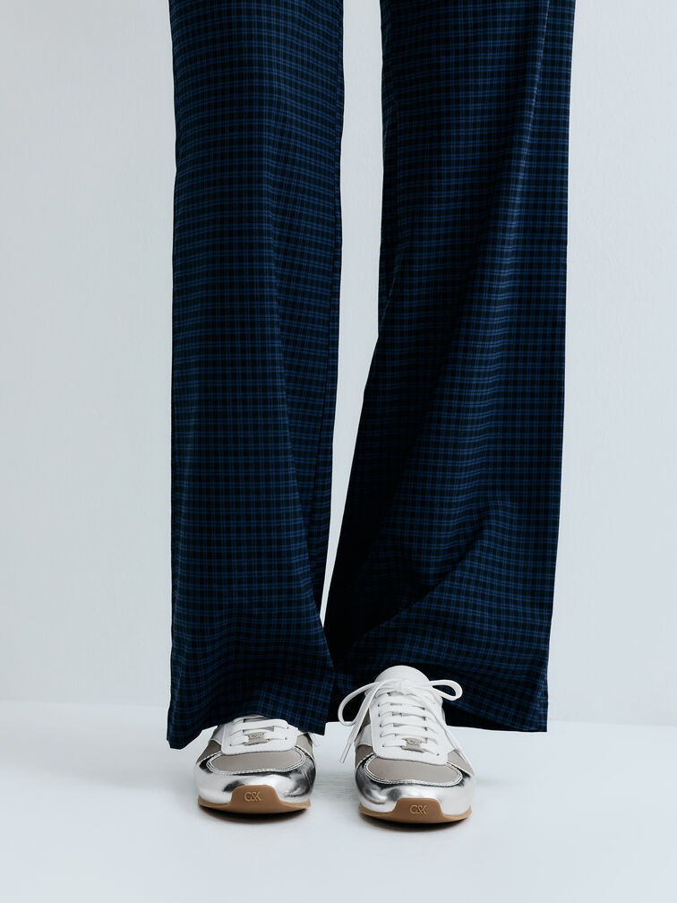 Jace Metallic Sneakers, Silver, hi-res