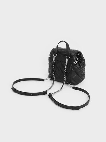 Aubrielle Quilted Backpack, Noir, hi-res