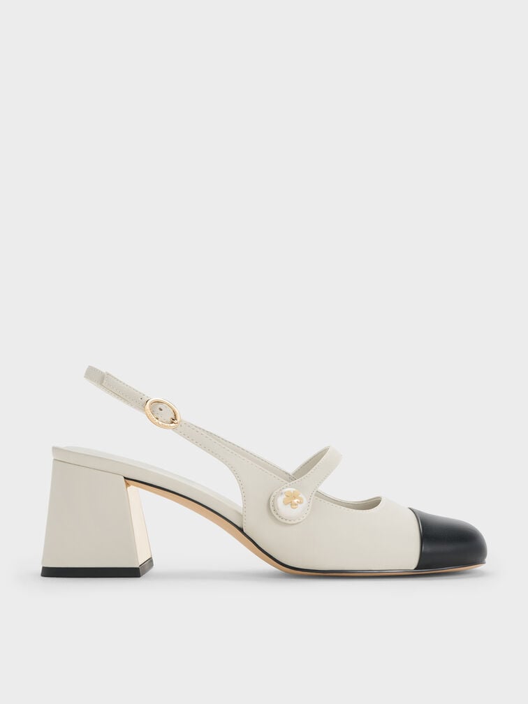 Aeryn Pearl Slingback Pumps, Chalk, hi-res