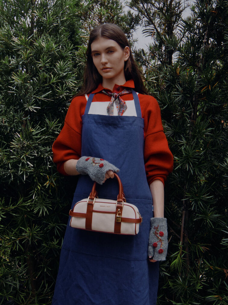 Scottie Canvas Bowling Bag, Brick, hi-res