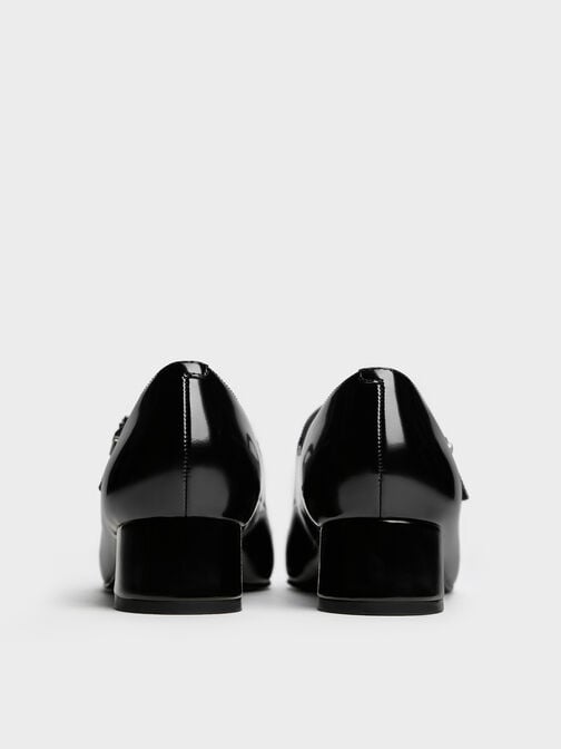 Kelis Rose-Bow Mary Jane Pumps, Black Boxed, hi-res