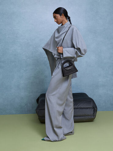 حقيبة إيست بتصميم لامع, أسود كلاسيكي, hi-res