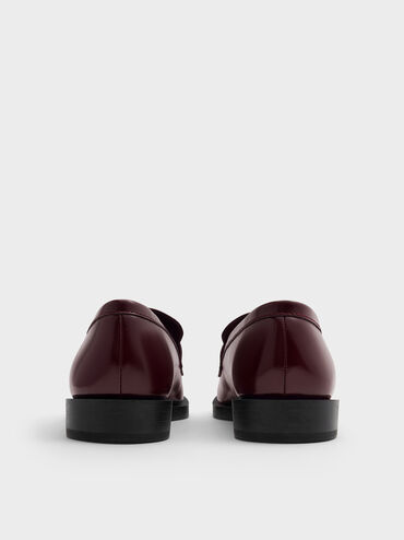 Marley Metallic-Accent Loafers, Burgundy, hi-res