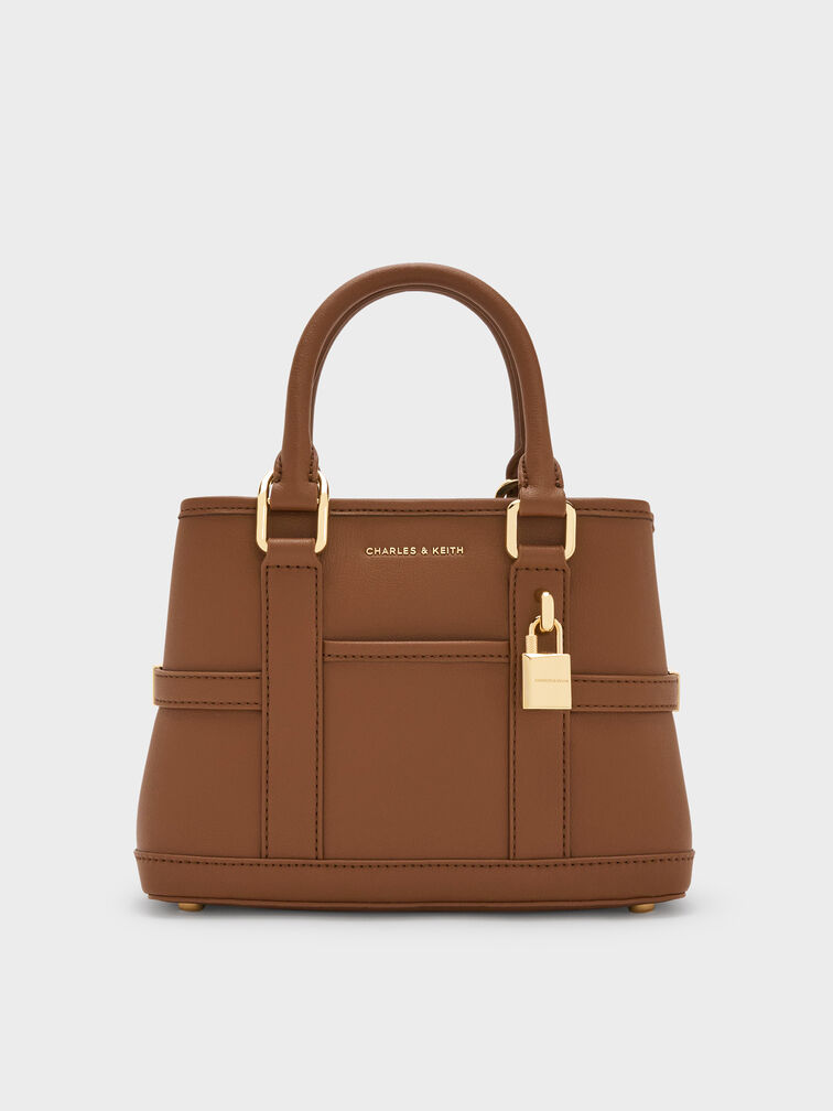 Mini Scottie Tote Bag, Chocolate, hi-res