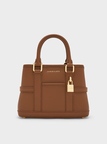 Mini Scottie Tote Bag, Chocolate, hi-res