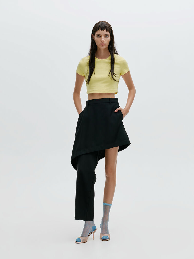 Lace Stiletto Mules, Nude, hi-res