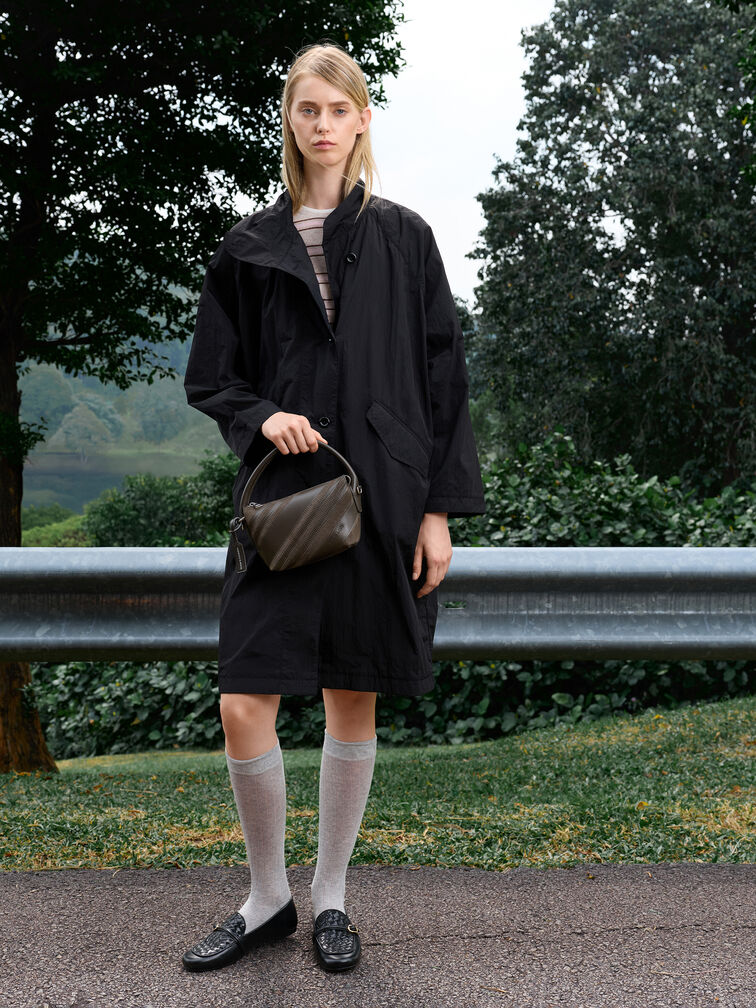 Zeya Top Handle Bag, Dark Moss, hi-res