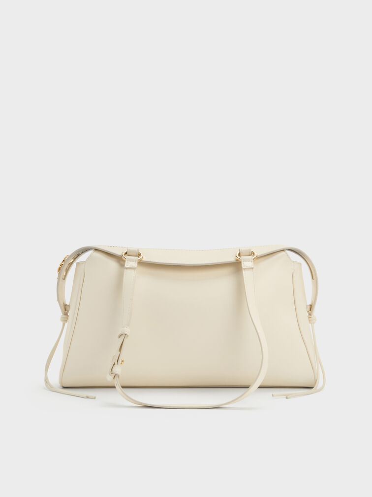 Haylen Braided-Charm Tote Bag, Cream, hi-res