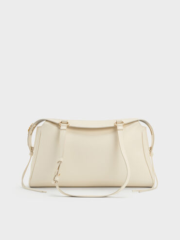 Haylen Braided-Charm Tote Bag, Cream, hi-res