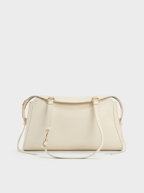 Haylen Braided-Charm Tote Bag, Cream, hi-res