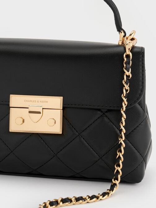 حقيبة ألفا مبطنة بذراع علوي, أسود, hi-res