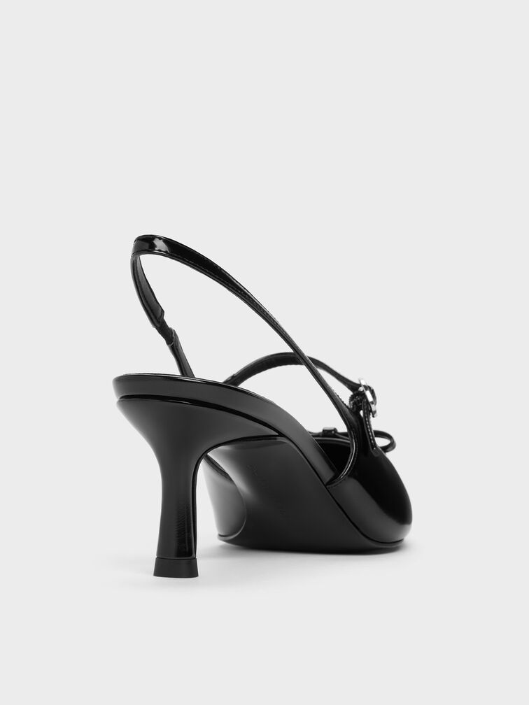 حذاء كعب عالي سونالي بسير خلفي وفيونكة, صندوق أسود, hi-res