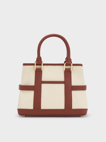 حقيبة قماشية صغيرة على شكل كلب سكوتي, قرميدي, hi-res