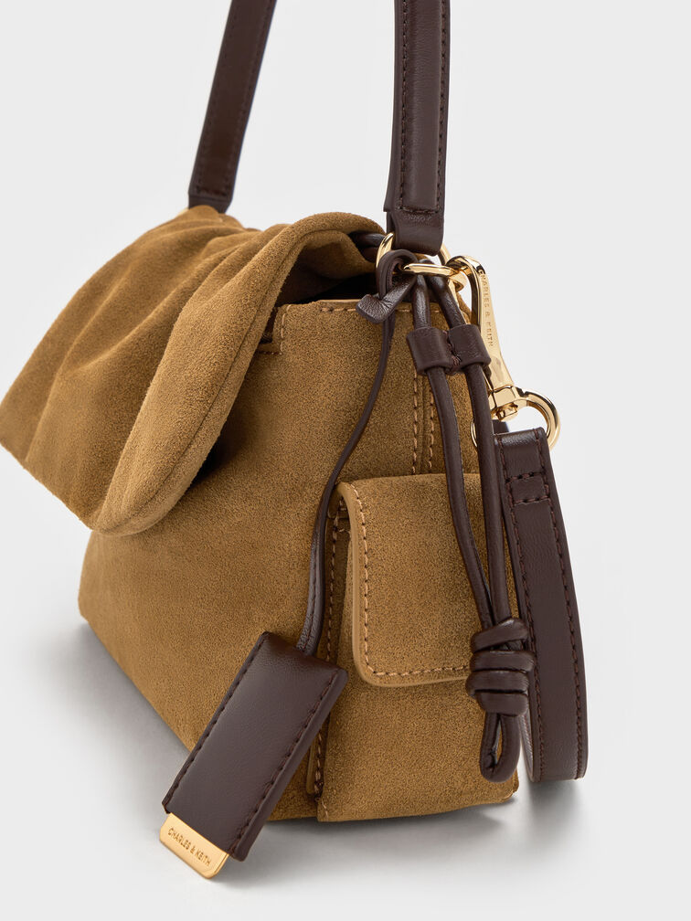 Khai Ruched Top Handle Bag, Sahara Sand, hi-res