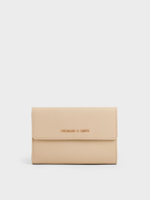 Tricha Turn-Lock Wallet, Sand Beige, hi-res