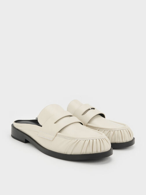 Dylan Penny Loafer Mules, Chalk, hi-res