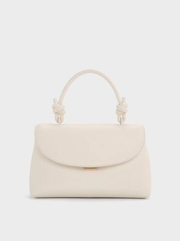 Sammie Knotted-Handle Convertible Backpack, Cream, hi-res