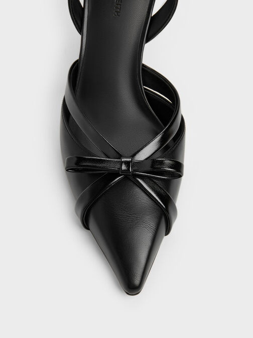 Kaleen Slingback Stilettos, Black, hi-res