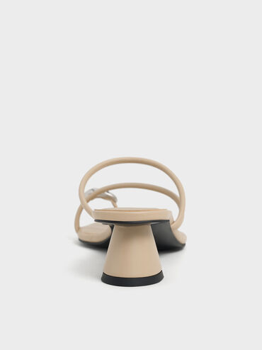 Toe-Ring Strappy Heels, Taupe, hi-res