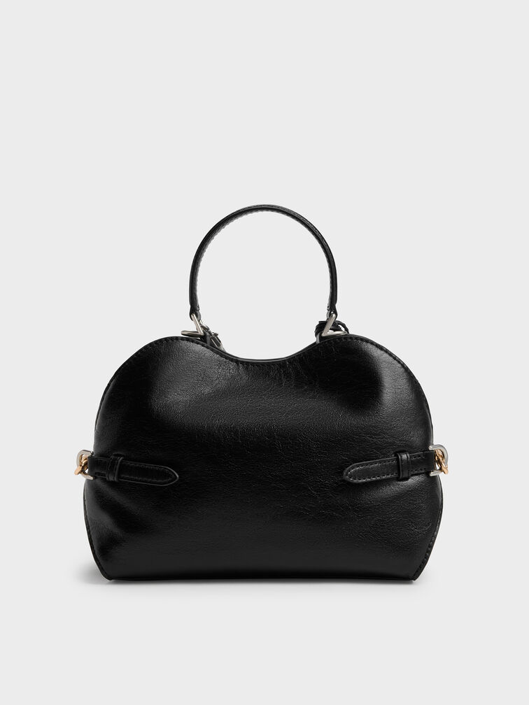 Delfina Chain Side-Belt Tote Bag, Noir, hi-res