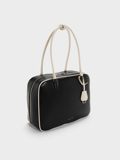 Large Sianna Two-Tone Bowling Bag, Multi, hi-res