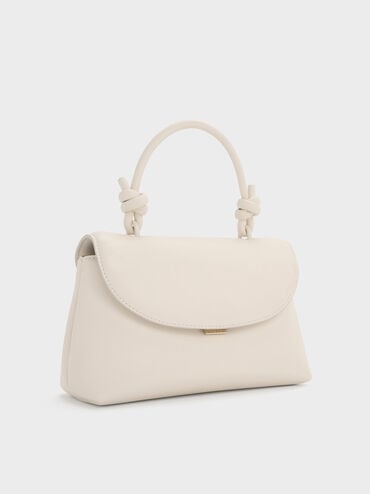 Sammie Knotted-Handle Convertible Backpack, Cream, hi-res
