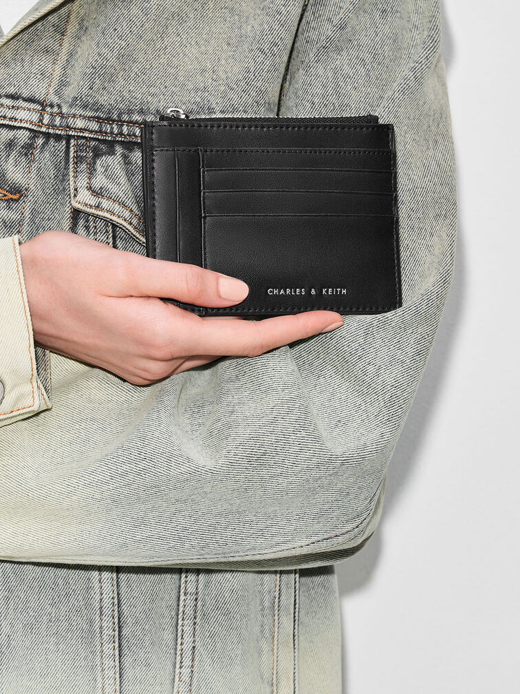 Multi-Slot Card Holder, Black, hi-res