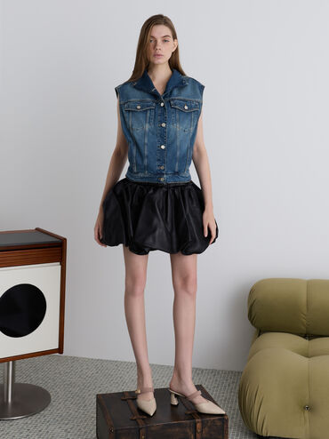 Lando Heeled Mules, Chalk, hi-res