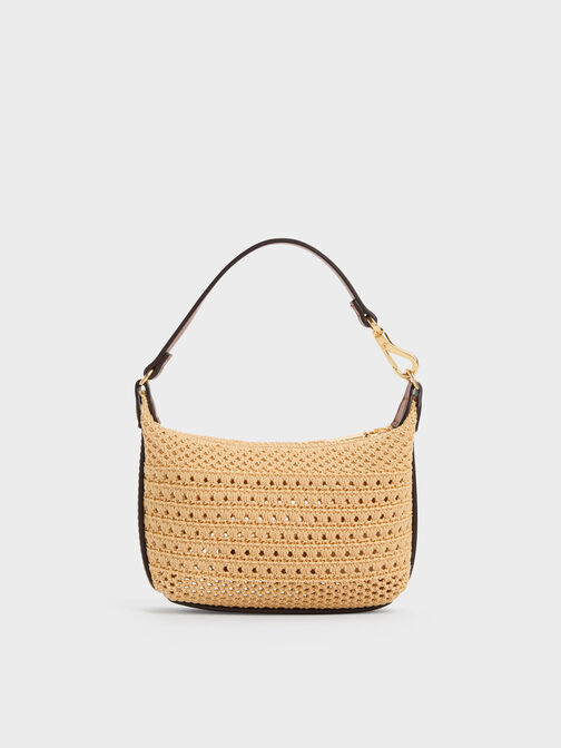 Micro Ida Knitted Bag, Beige, hi-res
