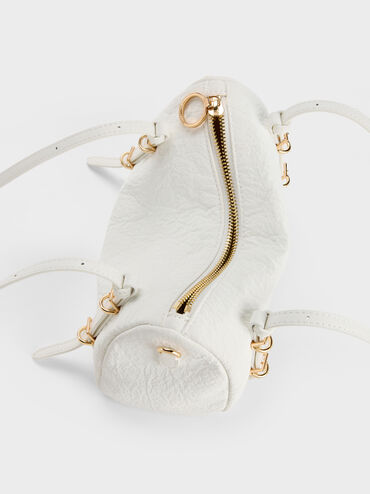 Mini Levy Nylon Shoulder Bag, White, hi-res