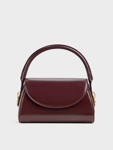 Kaila Top Handle Bag, Wineberry Red, hi-res