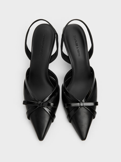 Kaleen Slingback Stilettos, Black, hi-res