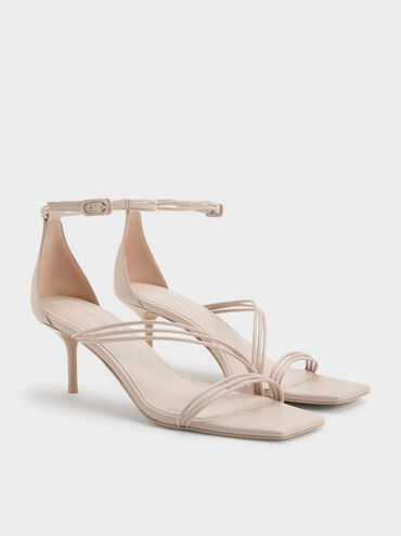 Fianna Ankle-Strap Stiletto Sandals, Beige, hi-res